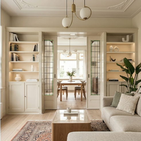 Woonkamer inbouwkast